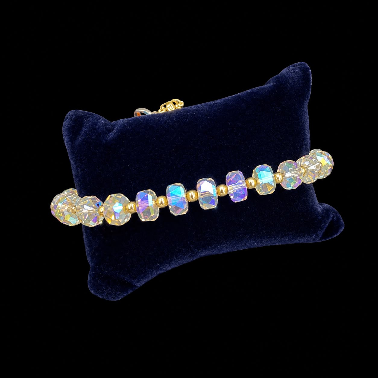 Aurora Crystal Beaded Stretch Bracelet