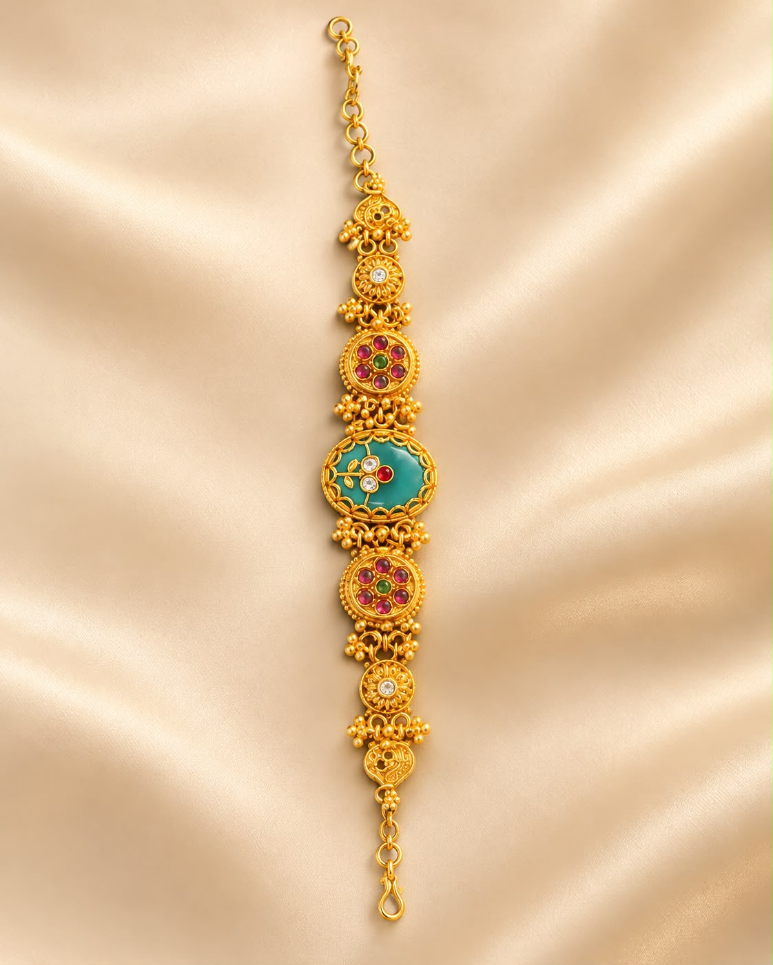 Royal Multicolor Meenakari Kundan Bracelet