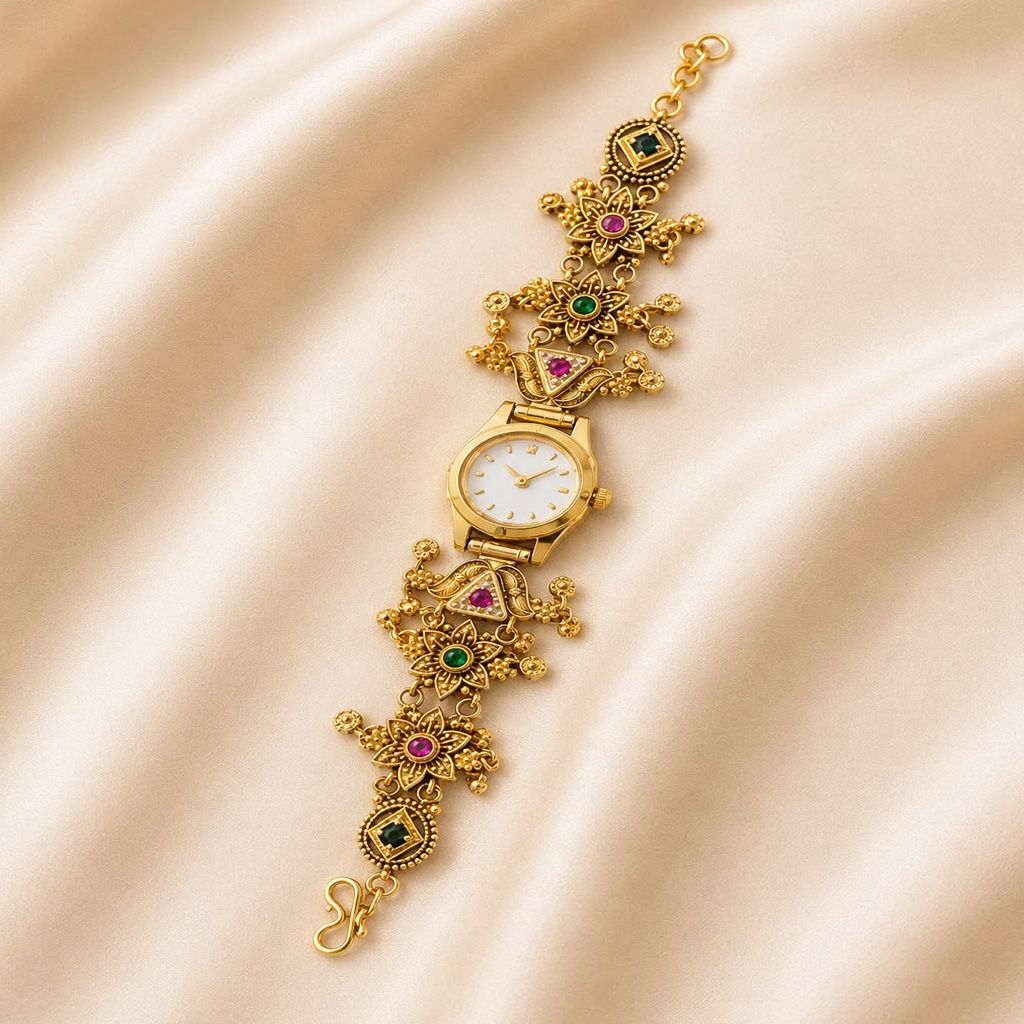 Royal Gulnaar Floral Bracelet Watch